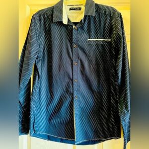 EUC Level Ten Stretch Casual‎ Button Down Shirt Size L